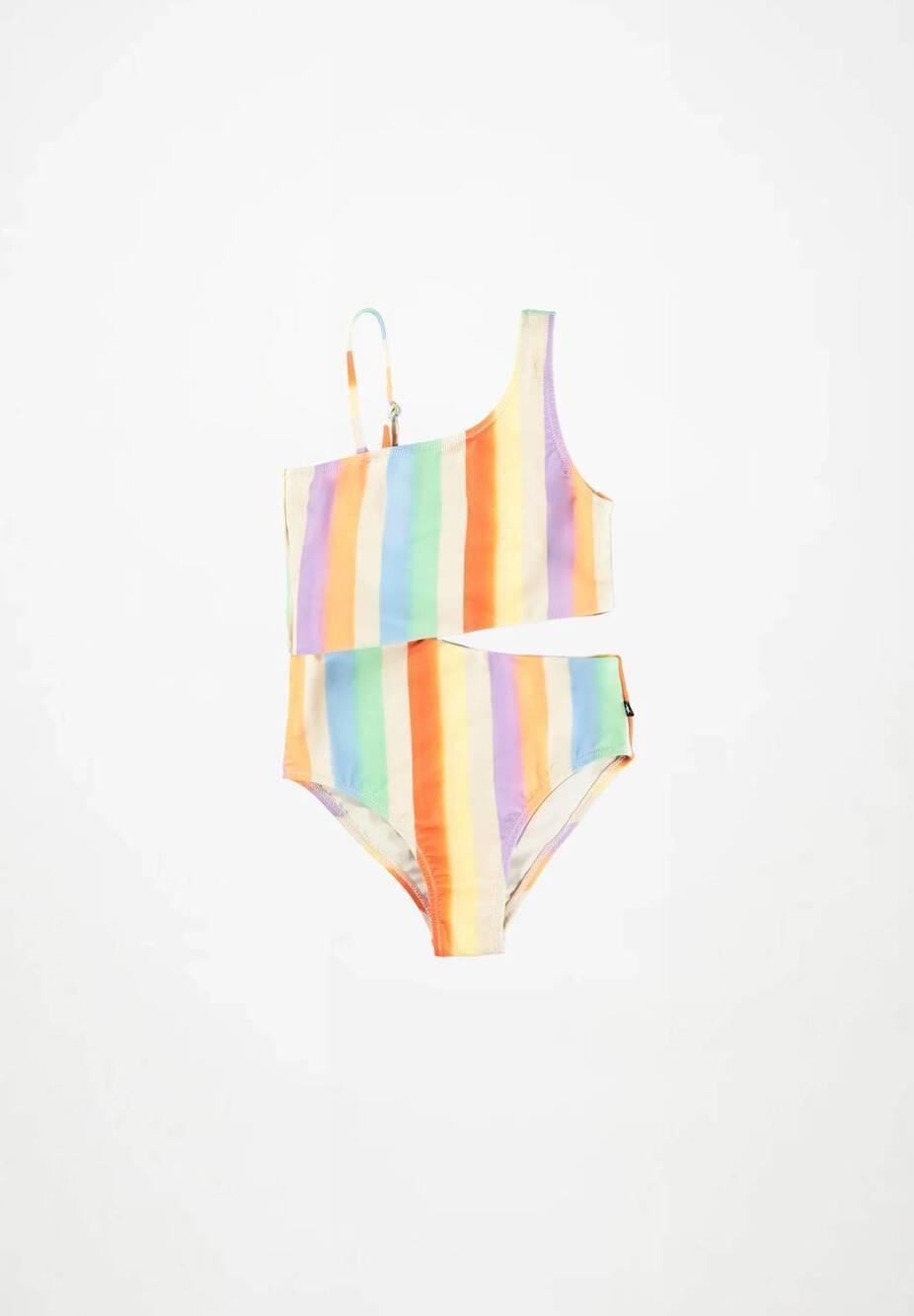 NEW MOLO girl's naan swimsuit in rainbow paint